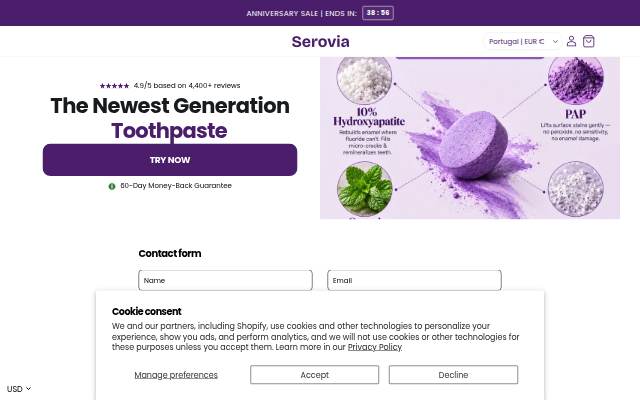 serovia storefront