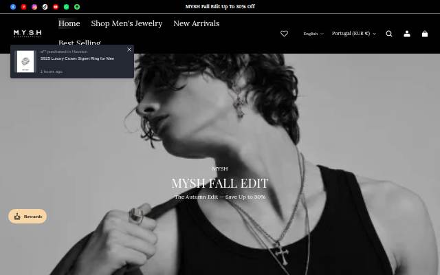 Startseite von MYSH