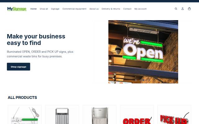 Escaparate de MySignage