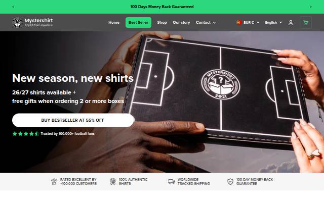 Mystershirt storefront