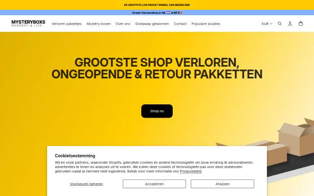 Mysteryboxs storefront