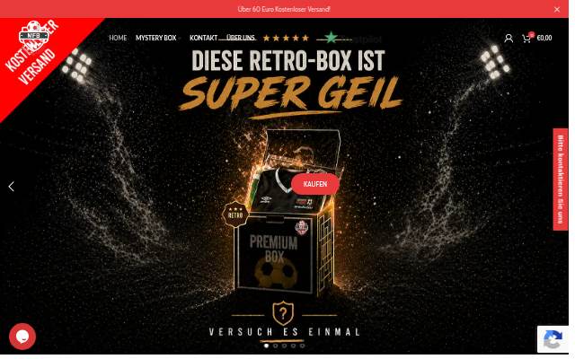 Vitrine de Mystery Fussball Box