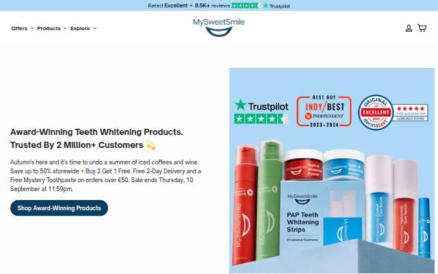 MySweetSmile® storefront