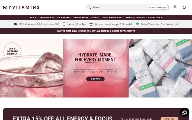 Myvitamins storefront