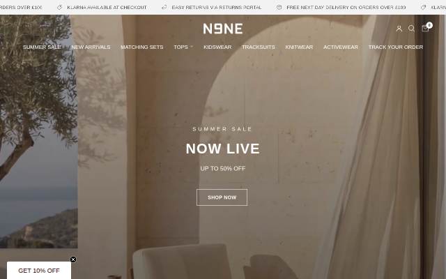 N9NE CLOTHING LTD storefront