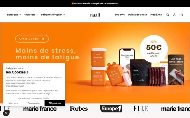 Naali FR storefront