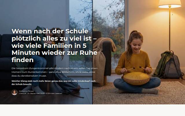 Startseite von Wenn nach der Schule alles zu viel ist