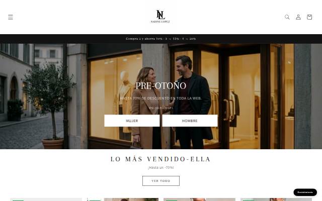Nadine Lopez Shop storefront