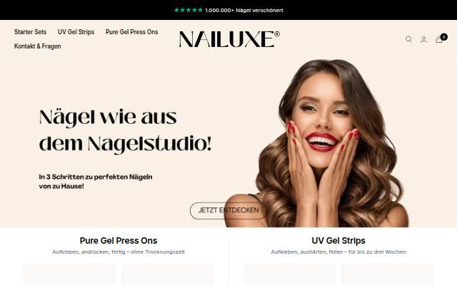 NAILUXE storefront