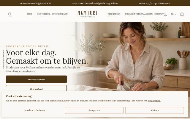 Escaparate de NAMTURE