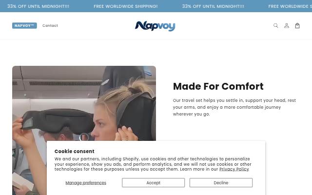 Startseite von NAPVOY