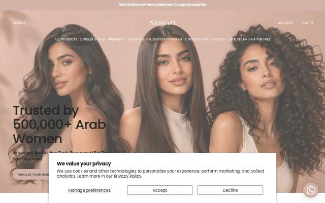 Nasmati storefront
