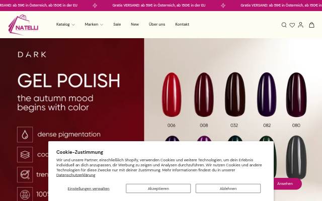 Escaparate de Natelli - Nail Shop