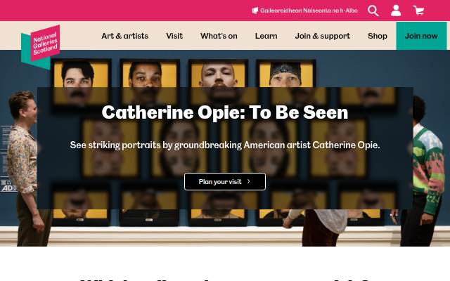 Startseite von National Galleries of Scotland