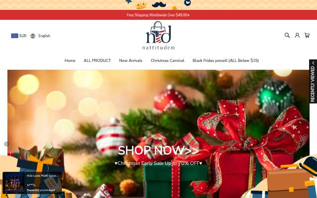 Nattitudem storefront