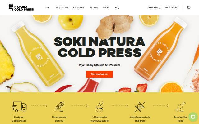 Natura Cold Press storefront