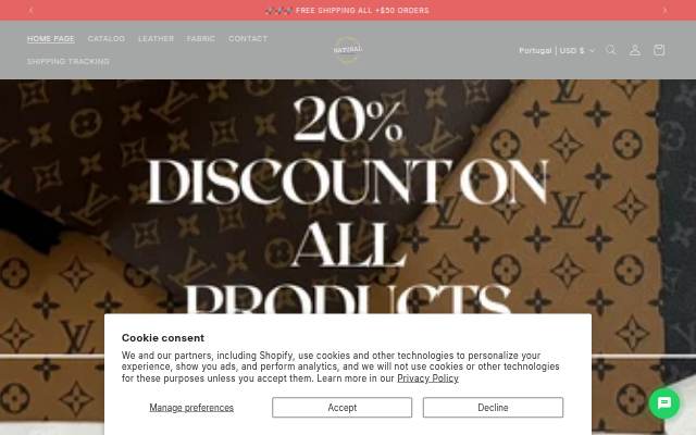 Montra da Natural Design Shop