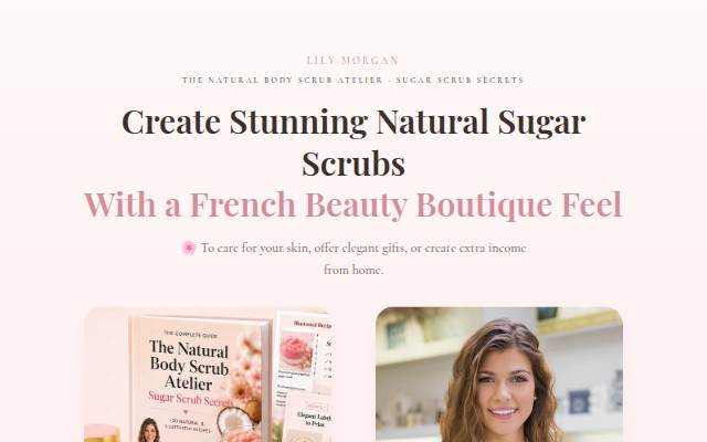 The Natural Body Scrub Atelier — Sugar Scrub Secrets storefront