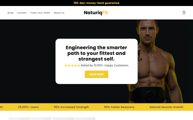NaturiqFit storefront