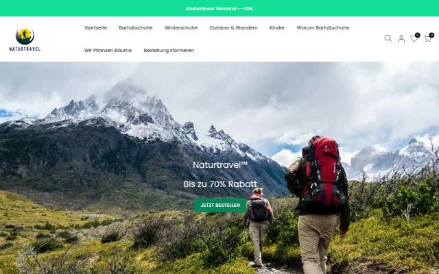 NATURTRAVEL storefront