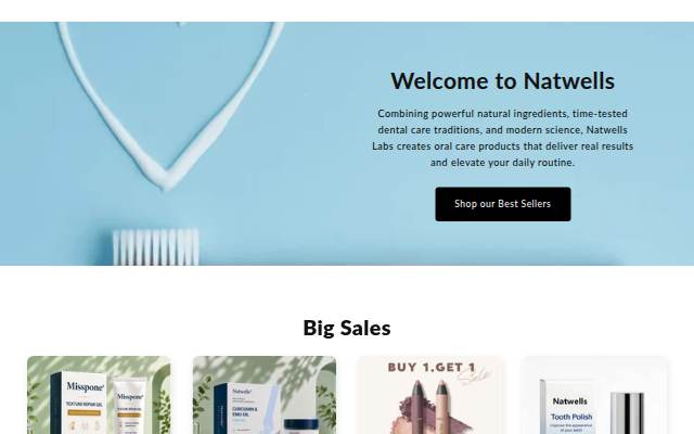 Natwells storefront