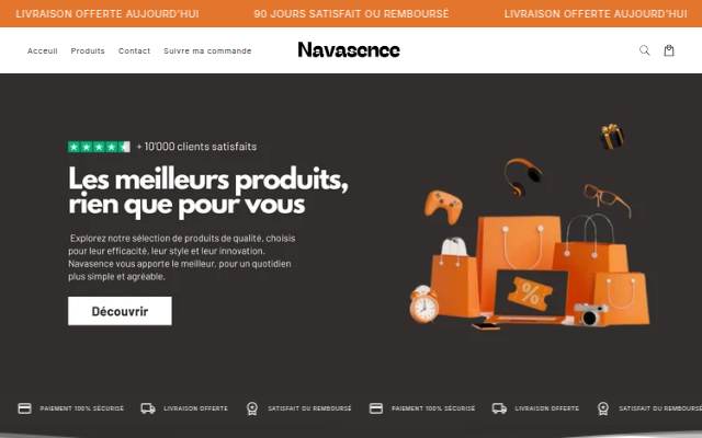 Navasence storefront