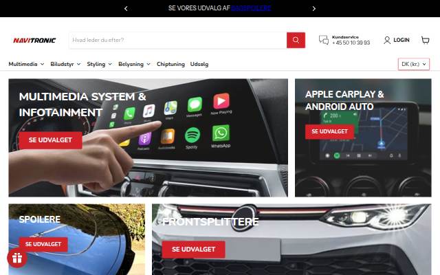 NaviTronic storefront
