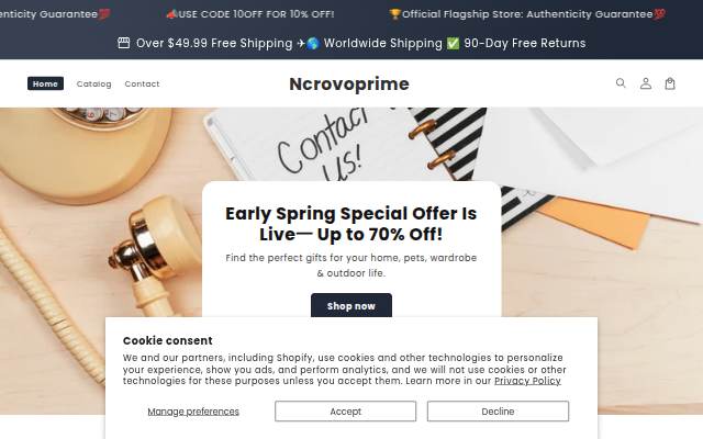Ncrovoprime storefront
