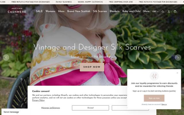 NEARLY NEW CASHMERE CO. storefront