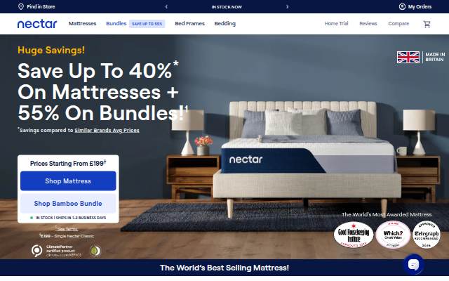 Nectar storefront