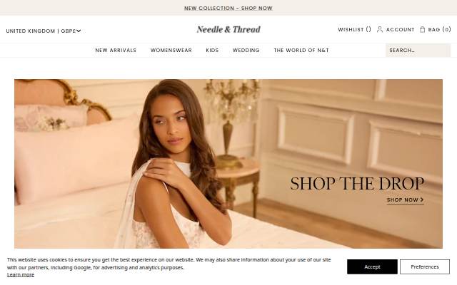 Needle &amp Thread storefront