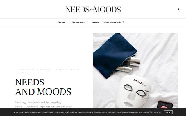 Startseite von Blog Beauté, Needs and Moods