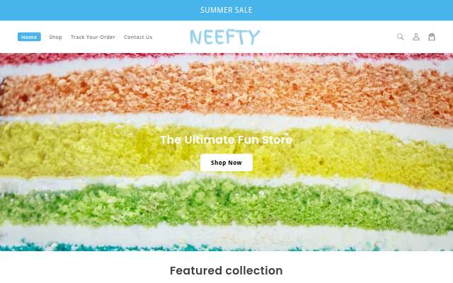 Neefty storefront