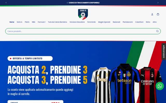NEGOZIO TIFOSO FC storefront