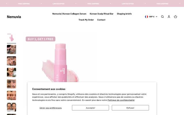 Nemuvia storefront