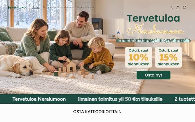 Startseite von neralumo