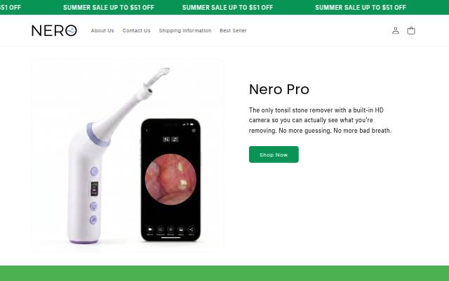 Nero Clean storefront