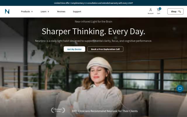 Light Therapy for Daily Brain Health &amp; Cognitive Support storefront