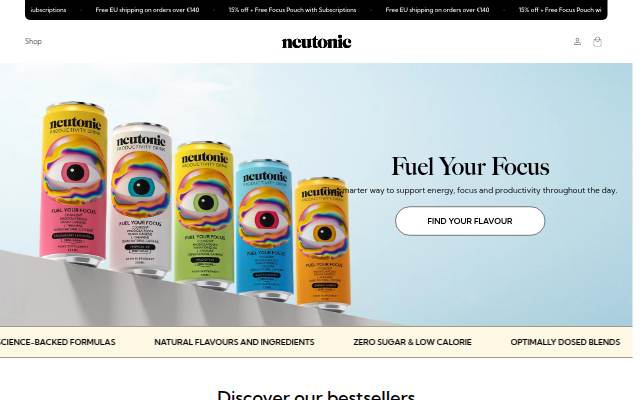Neutonic storefront