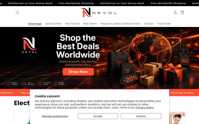 Nevol storefront
