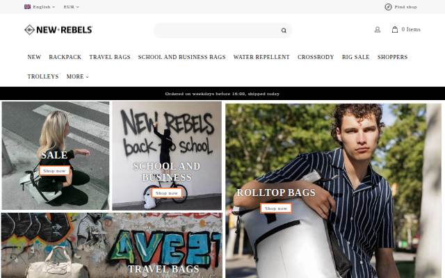 New Rebels storefront