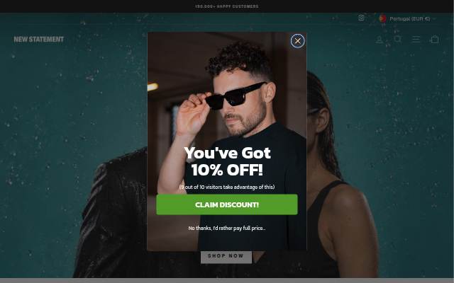 NEW STATEMENT storefront