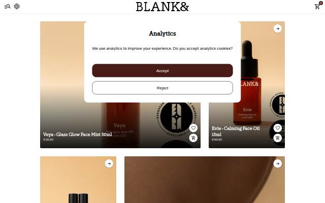 Startseite von Blank&amp;
