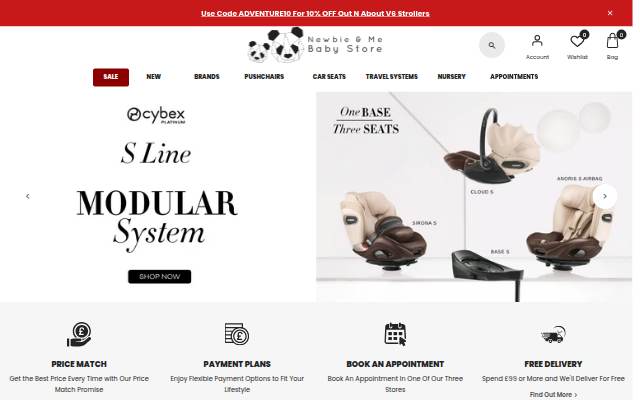 Newbie and Me storefront