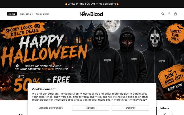 Newblood storefront