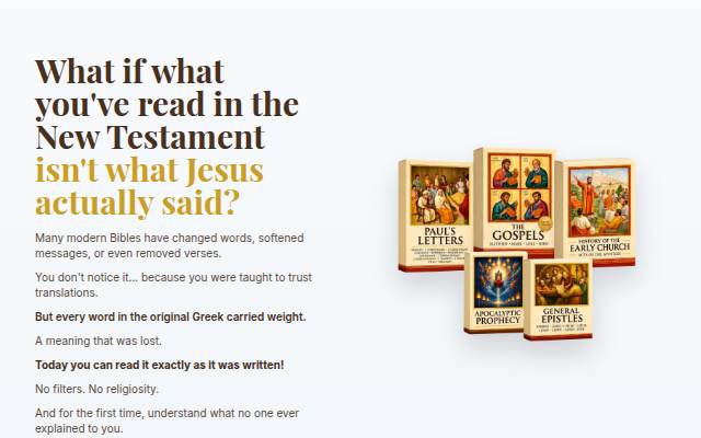 New Testament from the Original Greek — Hidden Meanings Revealed storefront
