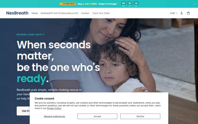 Nex Breath storefront