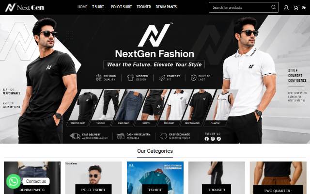 Startseite von NextGen Fashion