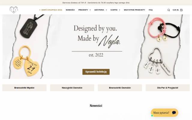 Neyla - Biżuteria Grawerowana storefront