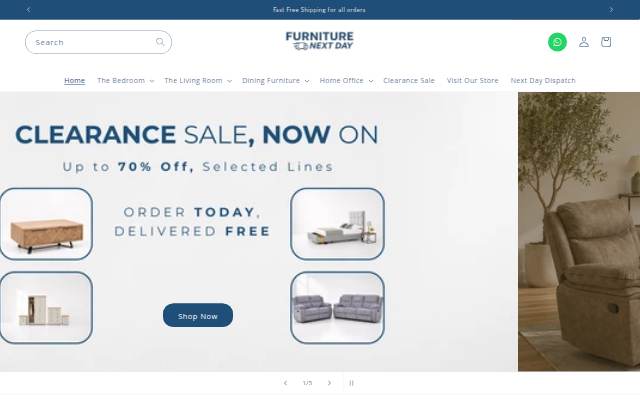 Furniture Next Day NI storefront